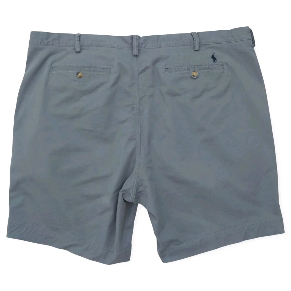 Polo Ralph Lauren Chino Shorts Mens 46B Stretch Classic Fit Gray Big & Tall